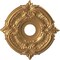 Ekena Millwork Attica PVC Ceiling Medallion (Fits Canopies up to 5 5/8"), Bright Coat Gold, 16"OD x 3 1/2"ID x 1"P CMP16ATBGL - alternate 1